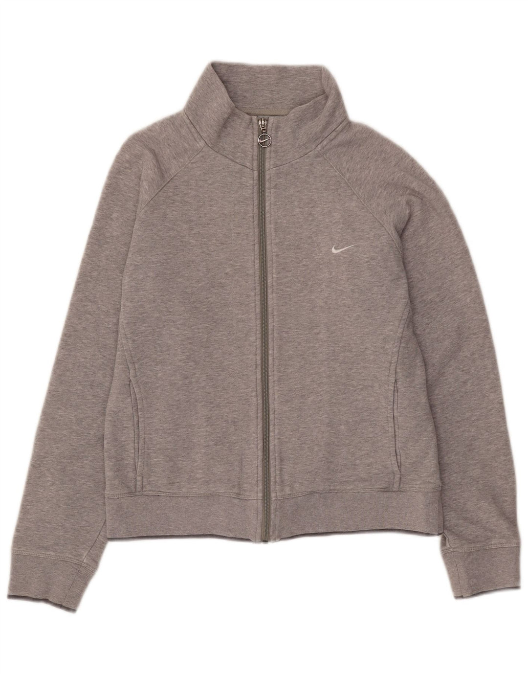 Nike Damen-Trainingsanzug-Oberteiljacke UK 10/12 Mittelgrau meliert