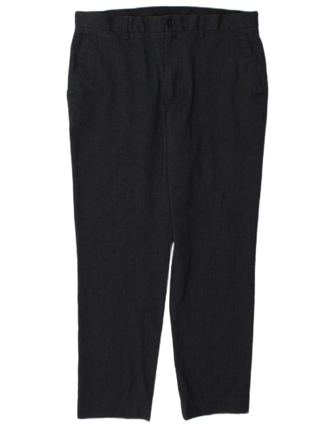 Marks & Spencer Herren Slim Fit Chinohose W34 L29 Marineblau Polyester
