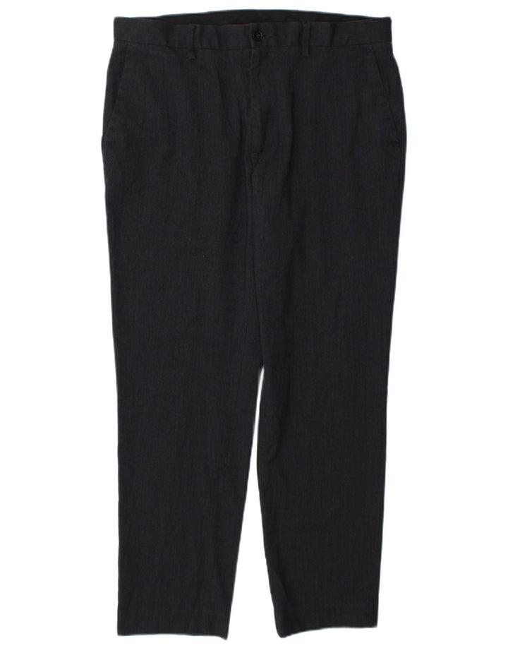 Marks & Spencer Herren Slim Fit Chinohose W34 L29 Marineblau Polyester