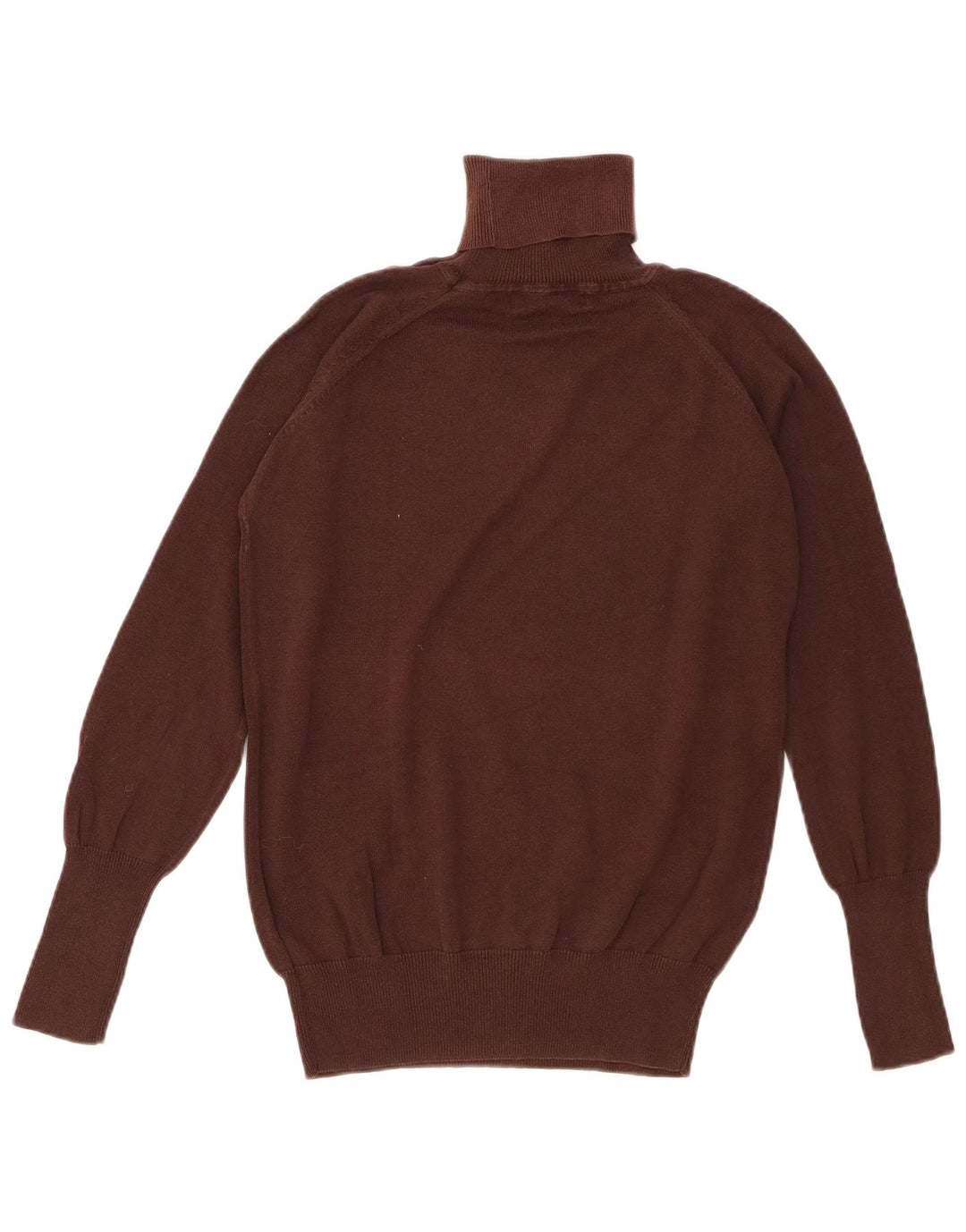 Zara Damen-Pullover mit Rollkragen, Gr. 44, Braun, Argyle/Diamant