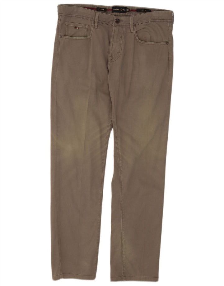 Massimo Dutti Herren Slim Fit Freizeithose EU 40 Medium W31 L28 Grau