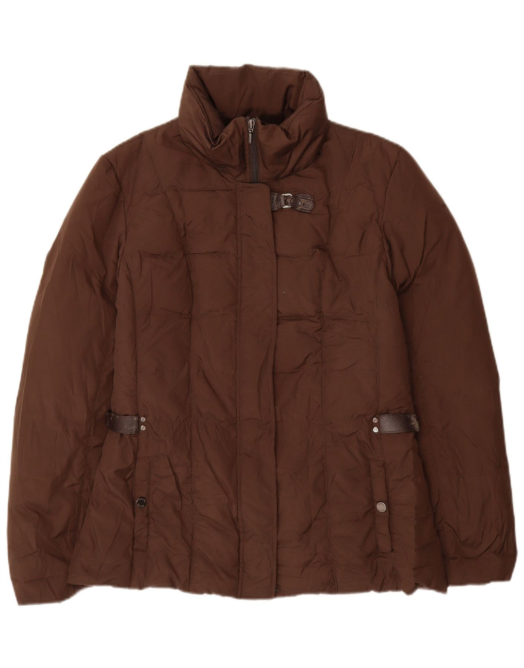 GEOX Damen Wattierte Jacke UK 12 Mittelbraun