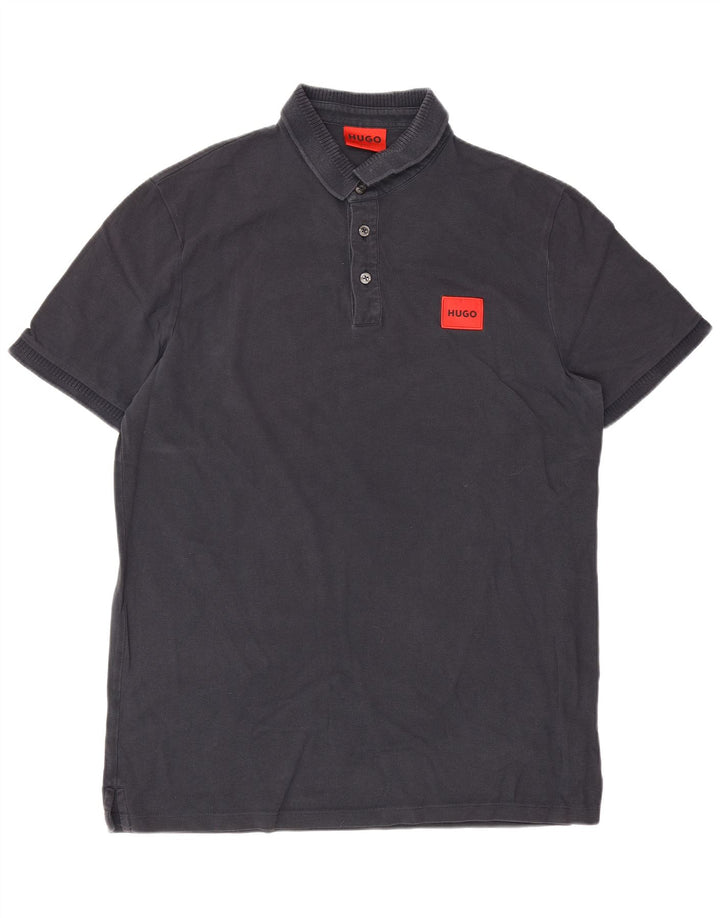Hugo Boss Herren-Poloshirt, große marineblaue Baumwolle