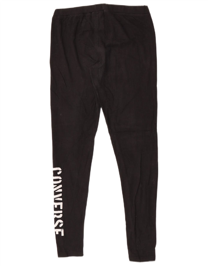 Converse Damen Graphic Leggings UK 12 Medium Schwarz