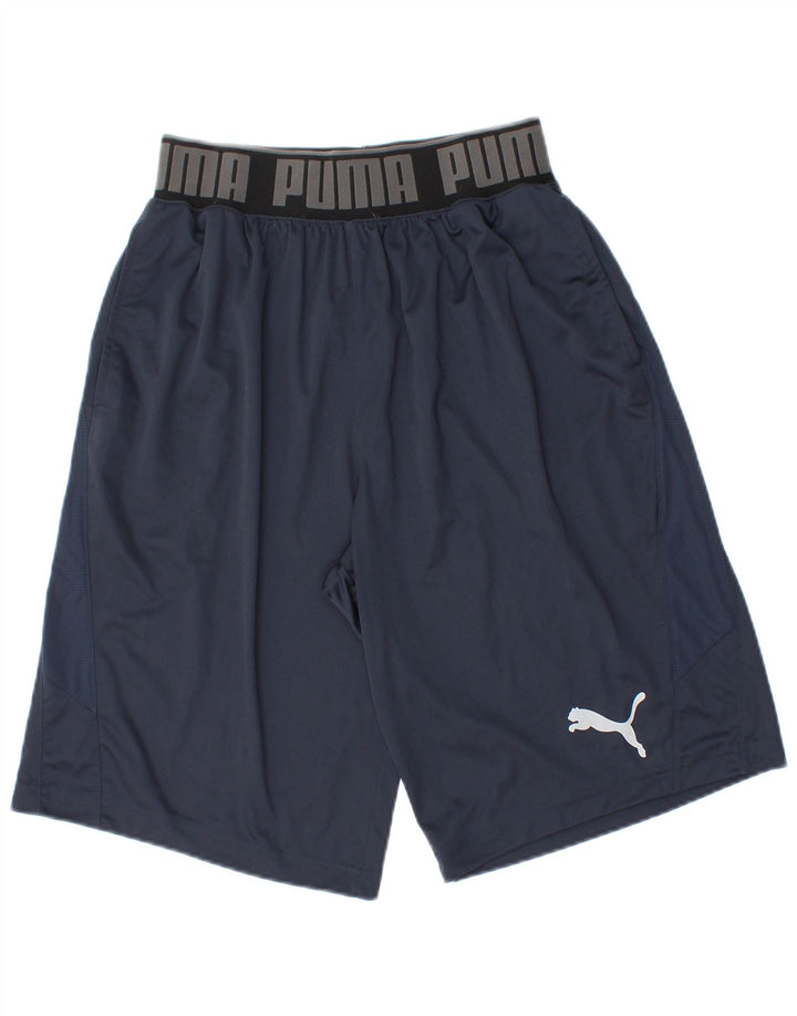 Puma Herren-Sportshorts, Größe S, Marineblau, Polyester