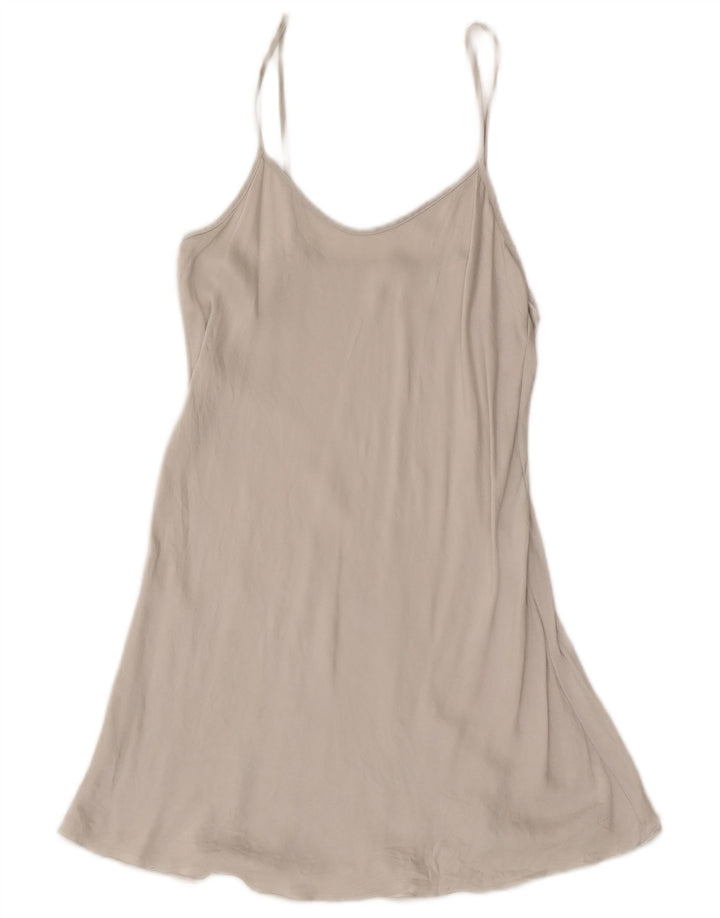 Vintage Damen Slip-Kleid UK 10 Small Grey