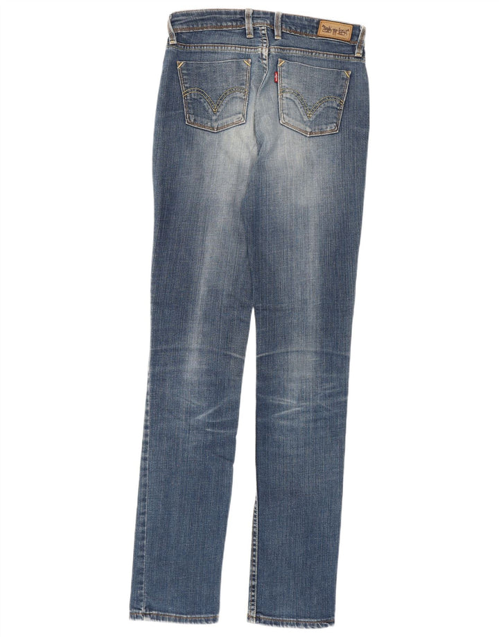Levi's Damen 628 Slim Jeans W30 L34 Blaue Baumwolle