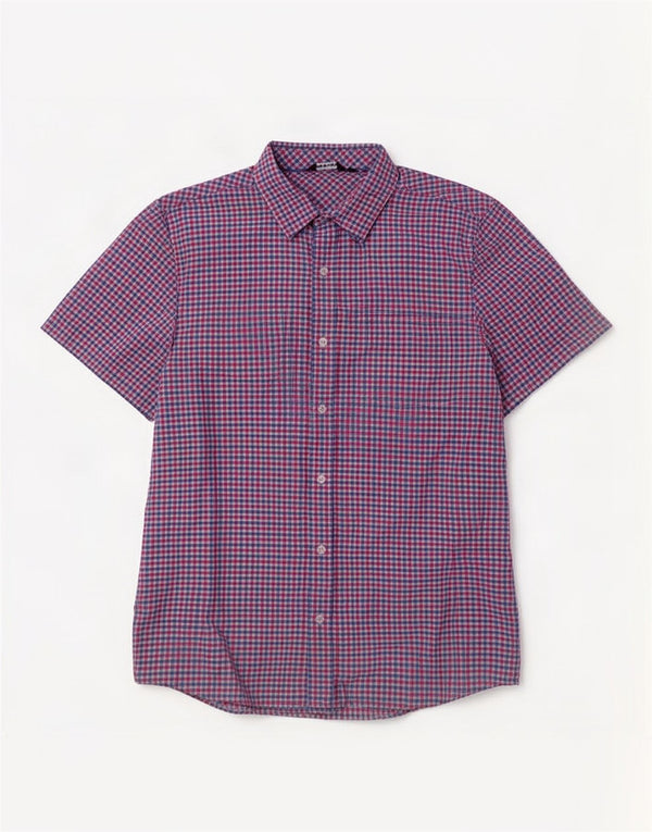 Rohan Herren-Kurzarmhemd XL, mehrfarbiges Gingham-Polyamid