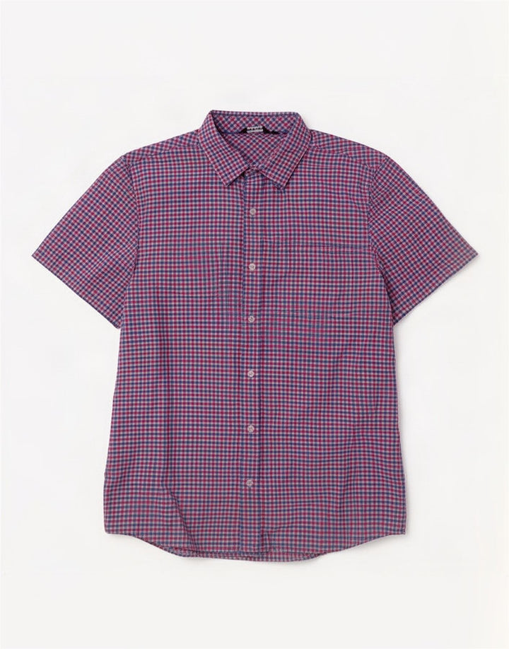 Rohan Herren-Kurzarmhemd XL, mehrfarbiges Gingham-Polyamid
