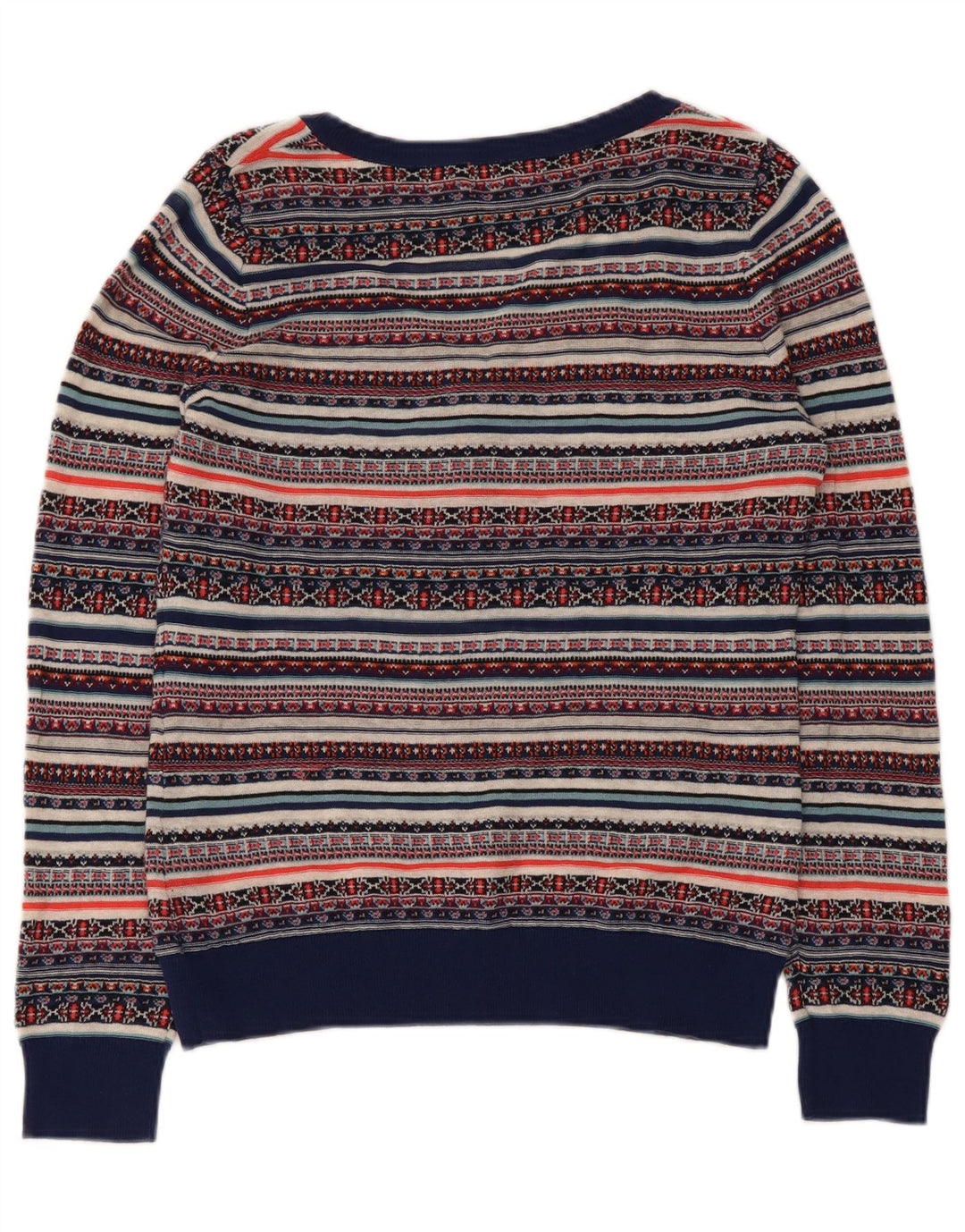 Monsoon Damen-Pullover mit V-Ausschnitt, Größe M, mehrfarbig, Fair Isle