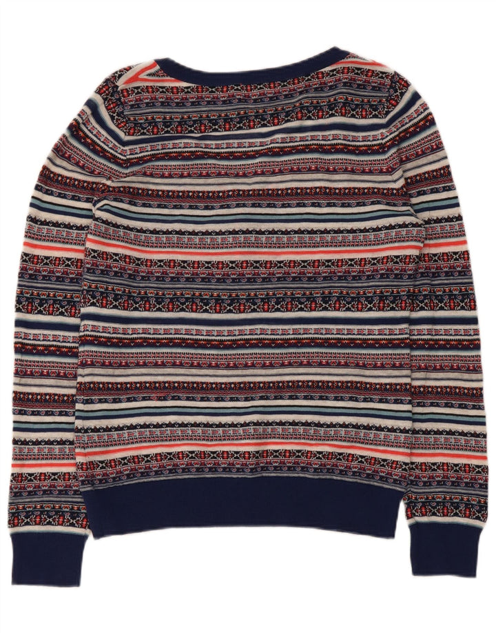 Monsoon Damen-Pullover mit V-Ausschnitt, Größe M, mehrfarbig, Fair Isle