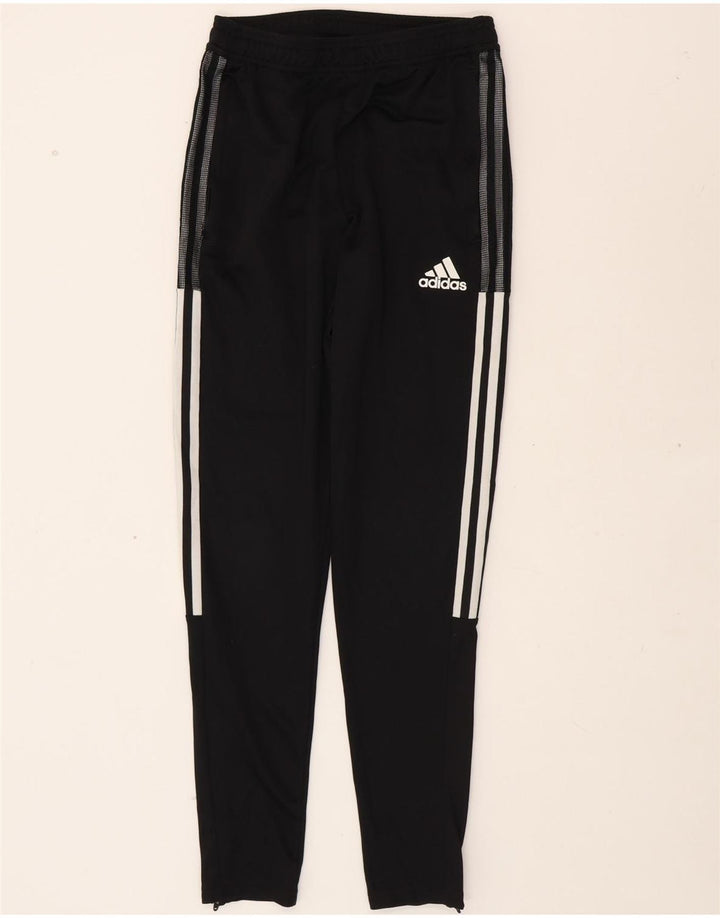ADIDAS Womens Aeroready Tracksuit Trousers UK 8 Small Black Polyester Vintage Adidas and Second-Hand Adidas from Messina Hembry 