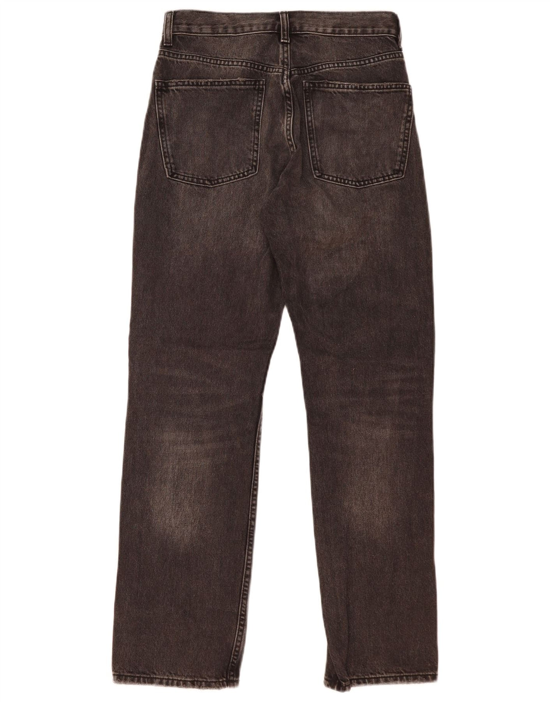 Zara Damen Straight Jeans EU 38 Small W29 L30 Graue Baumwolle