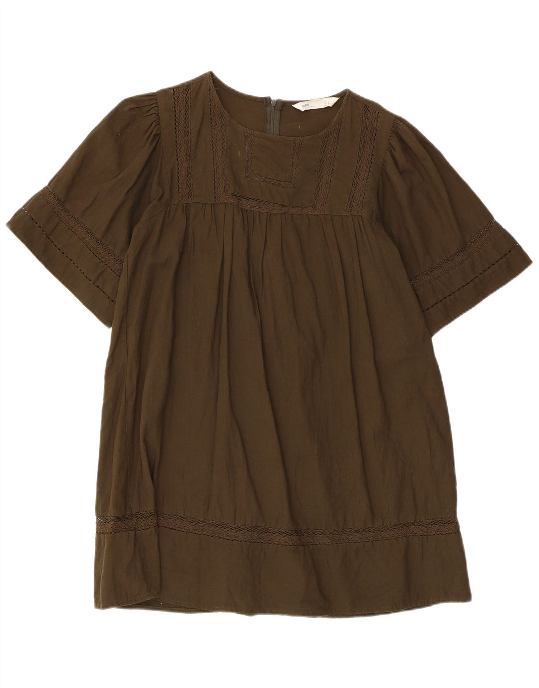 Zara Damen Playsuit UK 14 Medium Khaki