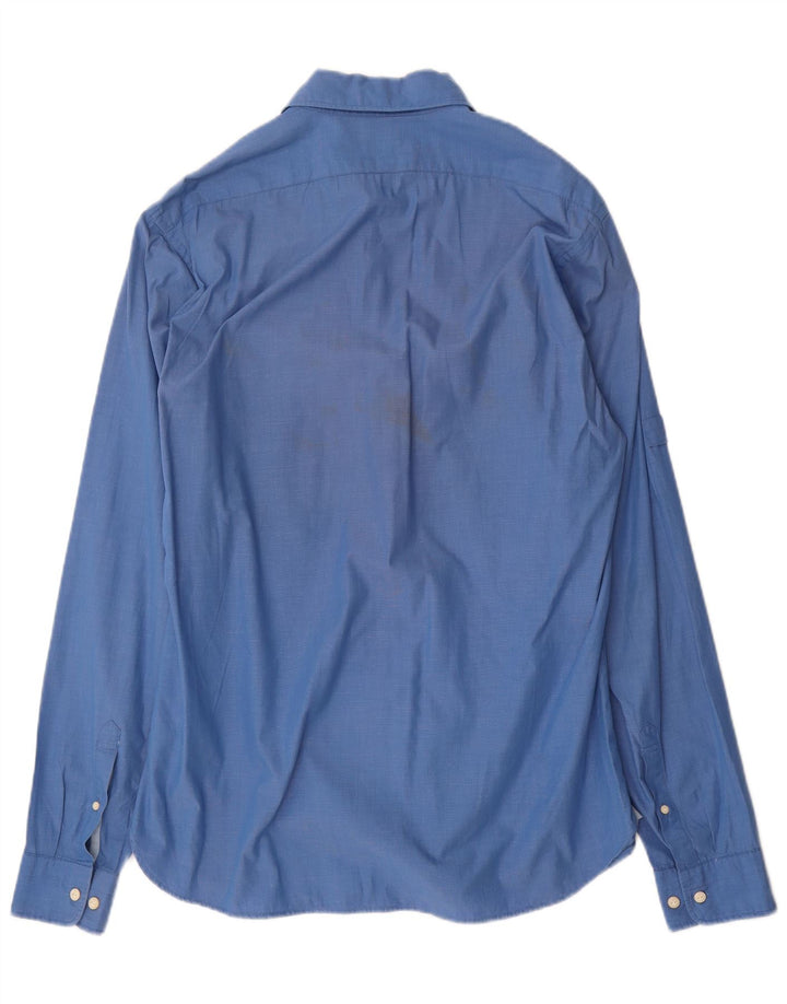 Scotch & Soda Herrenhemd, groß, aus blauer Baumwolle