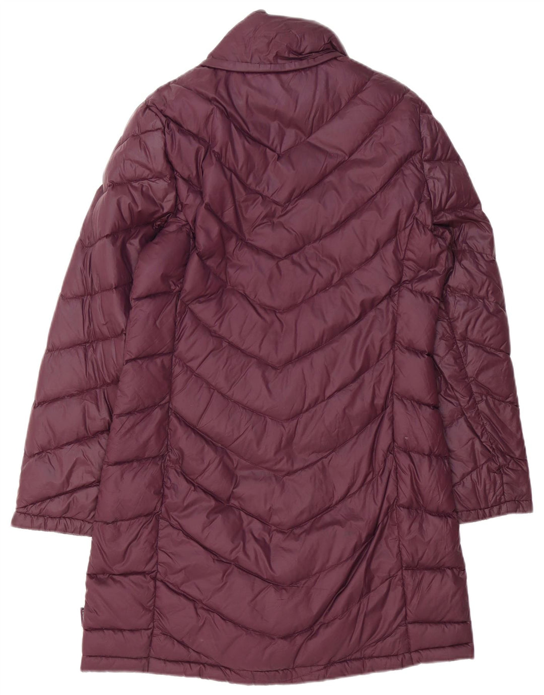 Calvin Klein Damen gepolsterter Mantel UK 14 Medium Burgund Nylon