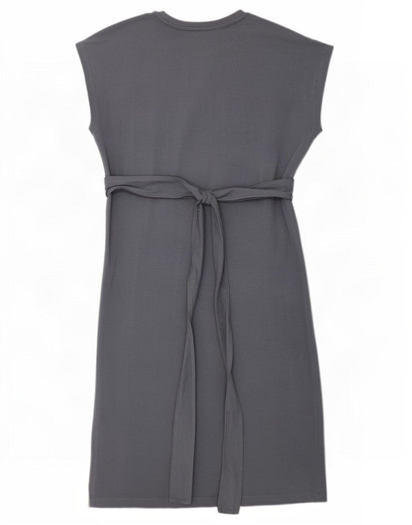 Zara Damen T-Shirt-Kleid UK 18 XL Blaue Baumwolle