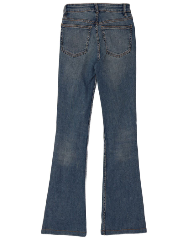 Zara Damen Schlagjeans EU 34 2XS W24 L30 Blau