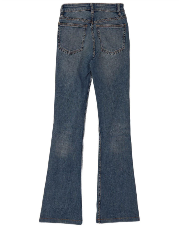 Zara Damen Schlagjeans EU 34 2XS W24 L30 Blau