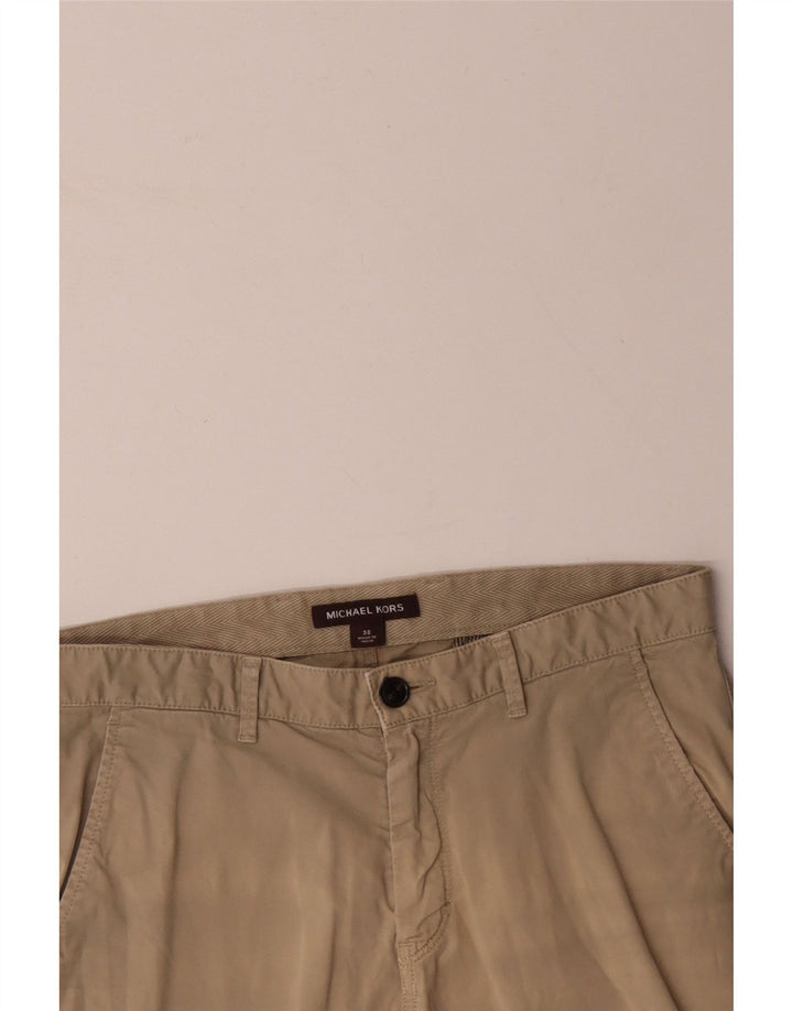 MICHAEL KORS Herren Chinoshorts W30 Mittelbeige Baumwolle
