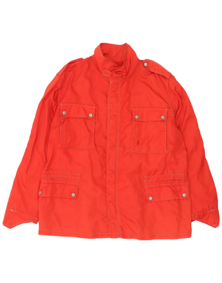 Jeckerson Herren Utility Jacke UK 40 Large Rot Polyamid