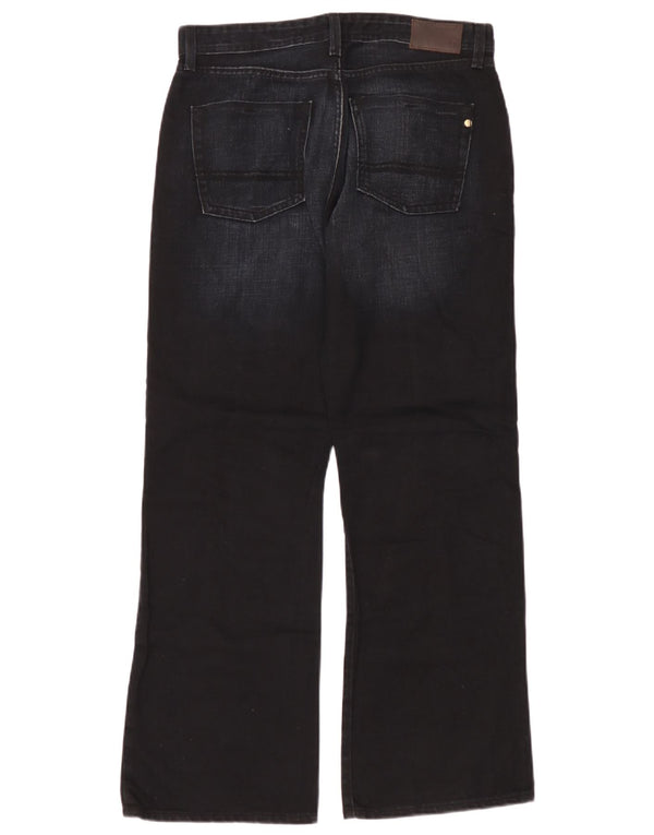 Ben Sherman Herren Bootcut Jeans W32 L30 Marineblaue Baumwolle