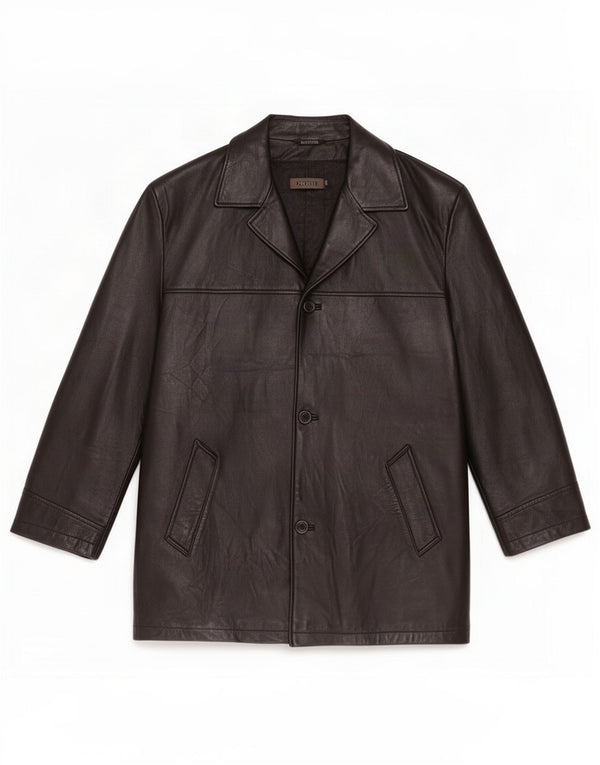 Private Herren Ledermantel IT 52 XL Schwarz