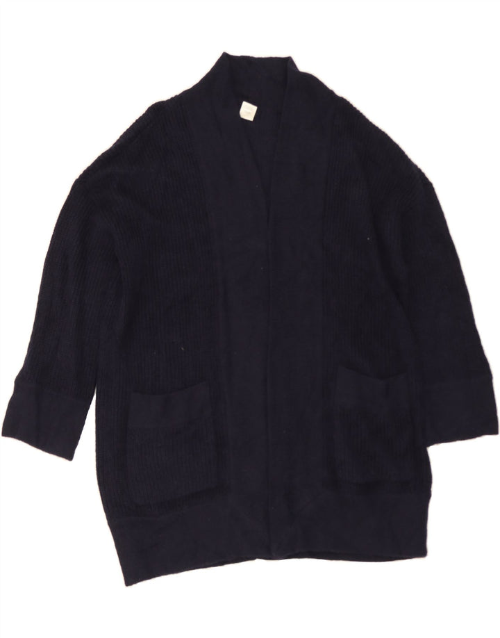 J. CREW Womens Oversized Longline Cardigan Sweater UK 14 Medium Navy Blue Vintage J. Crew and Second-Hand J. Crew from Messina Hembry 