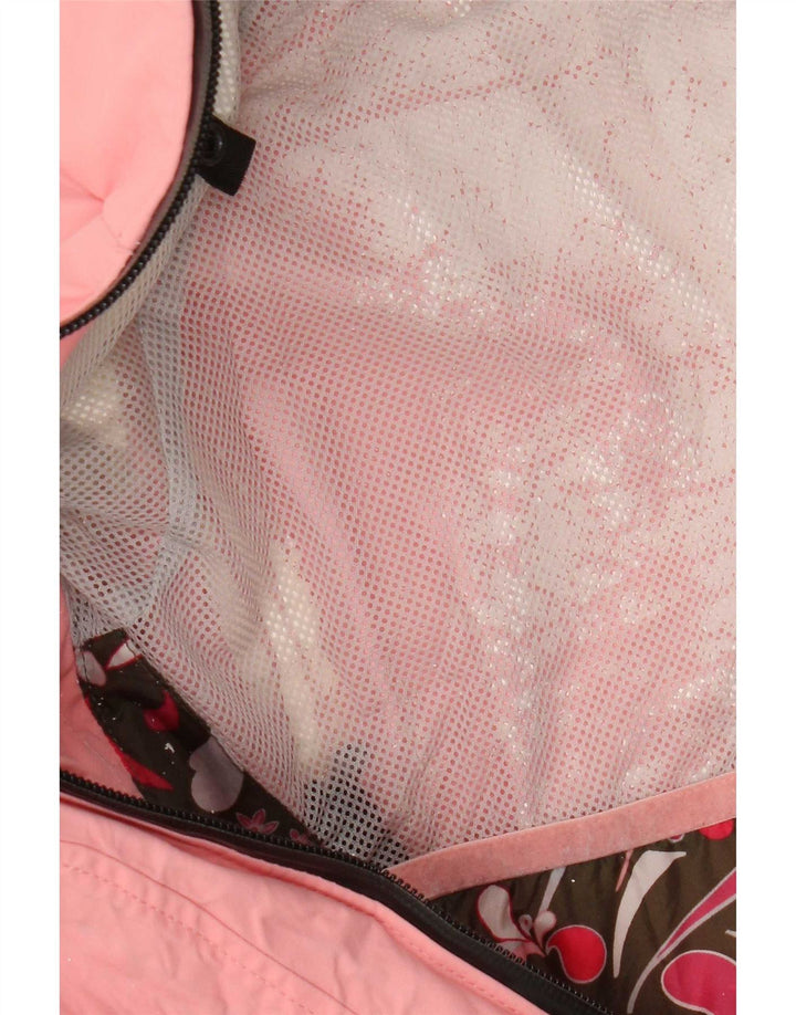 Columbia Damen-Skijacke mit Kapuze, UK 10, Größe S, weißes Colourblock-Nylon