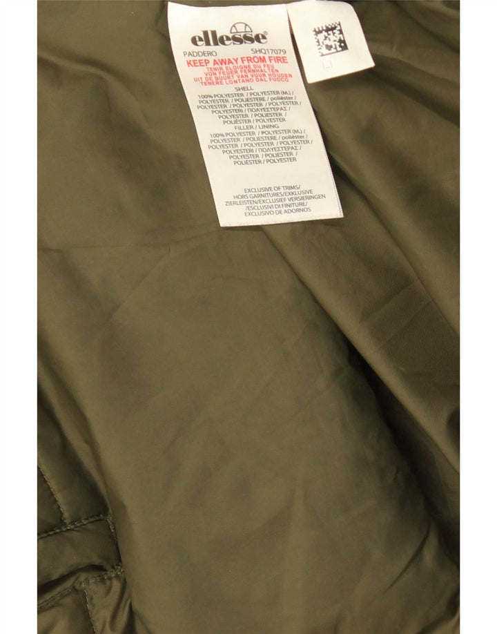 Ellesse Herren-Jacke mit Kapuze, gepolstert, UK 38, mittelgrün, Polyester