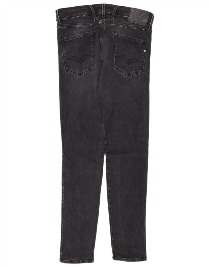 Replay Herren Skinny Jeans W32 L34 Graue Baumwolle