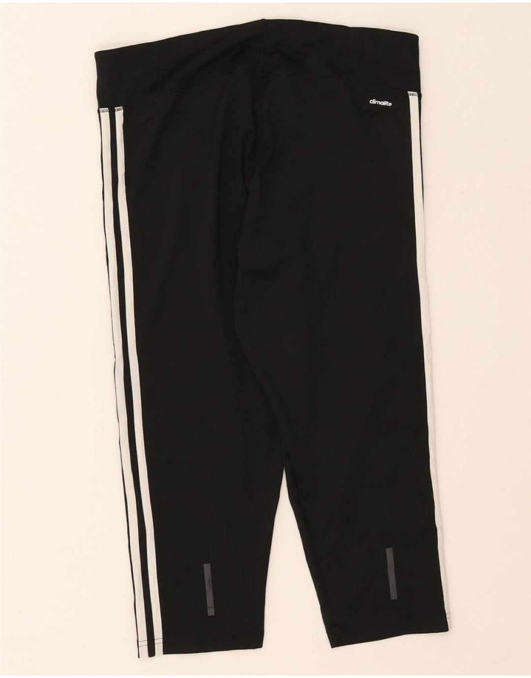 ADIDAS Womens Climalite Capri Leggings UK 16/18 Large  Black Polyester Vintage Adidas and Second-Hand Adidas from Messina Hembry 