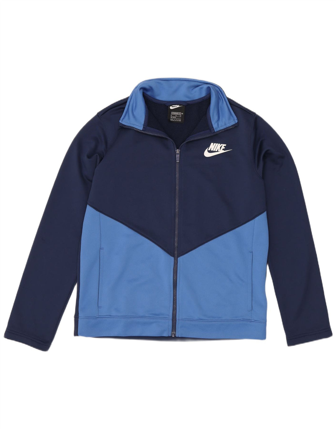 Nike Standard-Trainingsanzugoberteil für Jungen, 13–14 Jahre, XL, Blau, Farbblock
