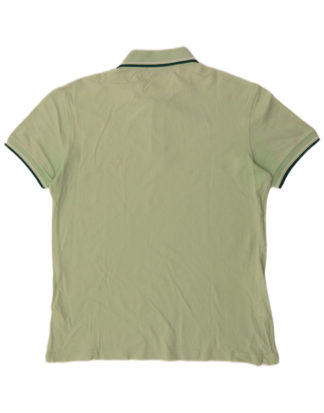 Leichtes und dehnbares Herren-Poloshirt aus mittelgrüner Baumwolle von Fred Perry