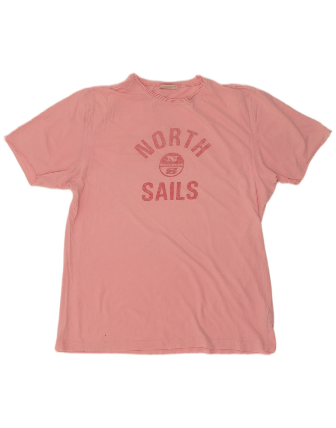 North Sails Herren-T-Shirt mit Grafik, Größe L, Rosa, Baumwolle