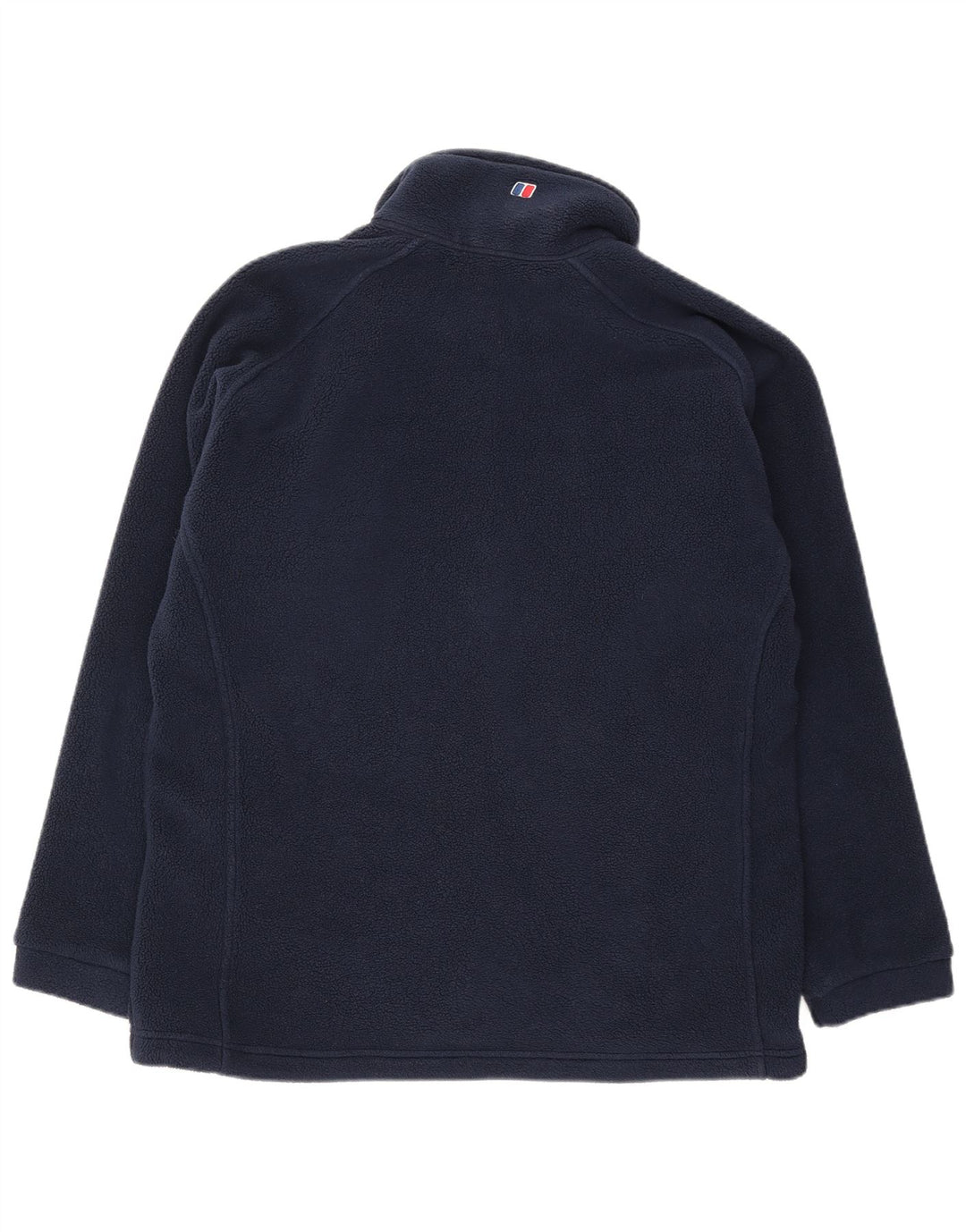 BERGHAUS Womens Oversized Fleece Jacket UK 16 Large Navy Blue Polyester