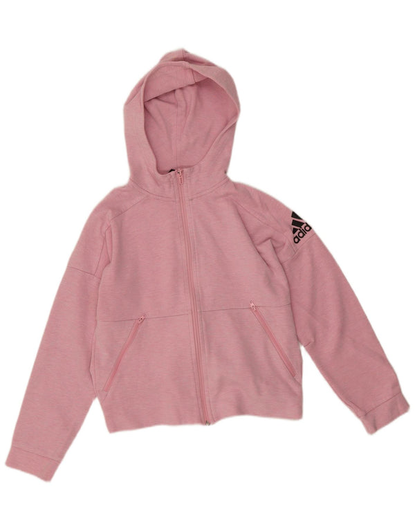 Adidas Mädchen Graphic Zip Hoodie Pullover 11-12 Jahre Rosa