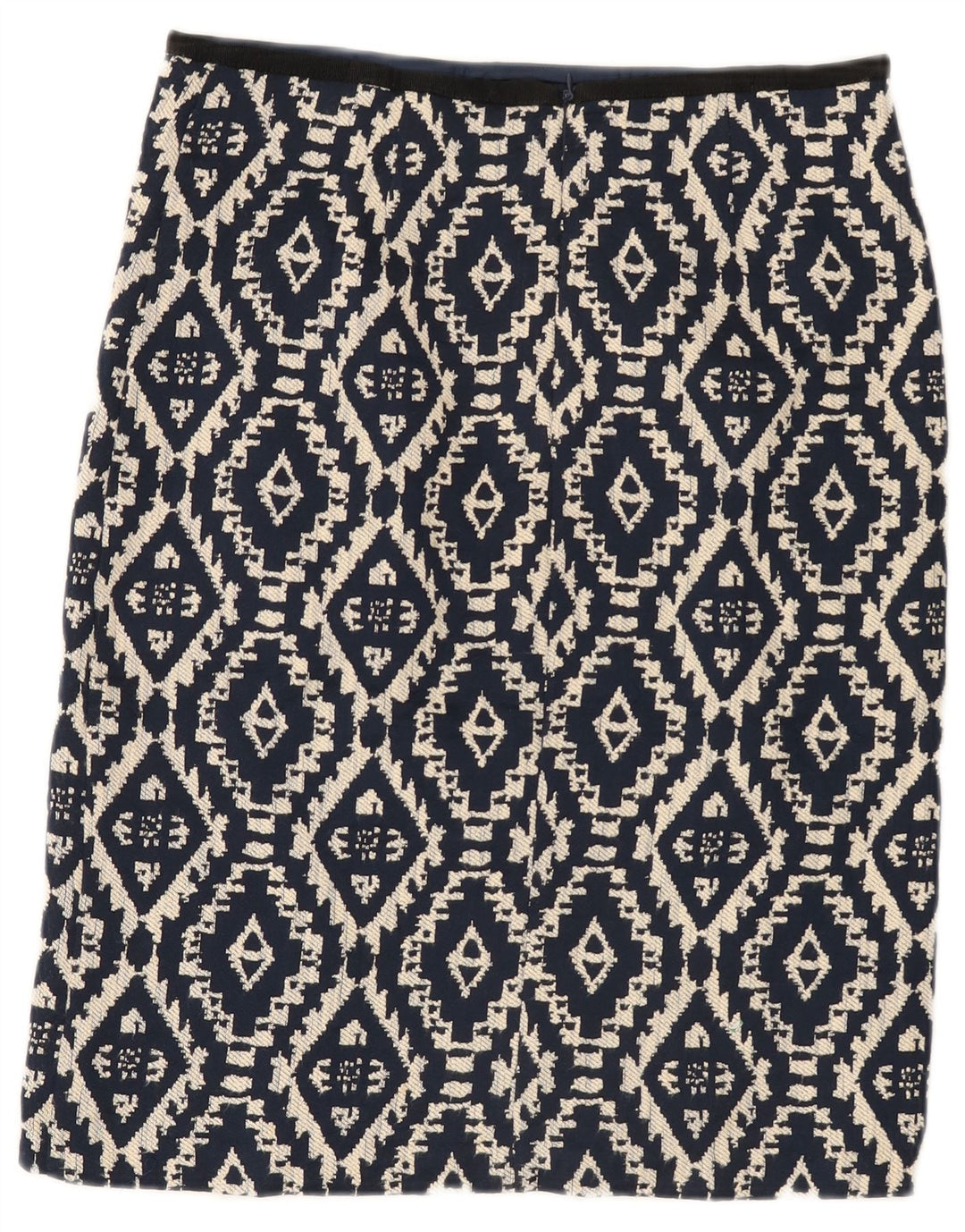 Gerader Rock für Damen von Marks & Spencer UK 12 Medium 30 Marineblau Geometrisch