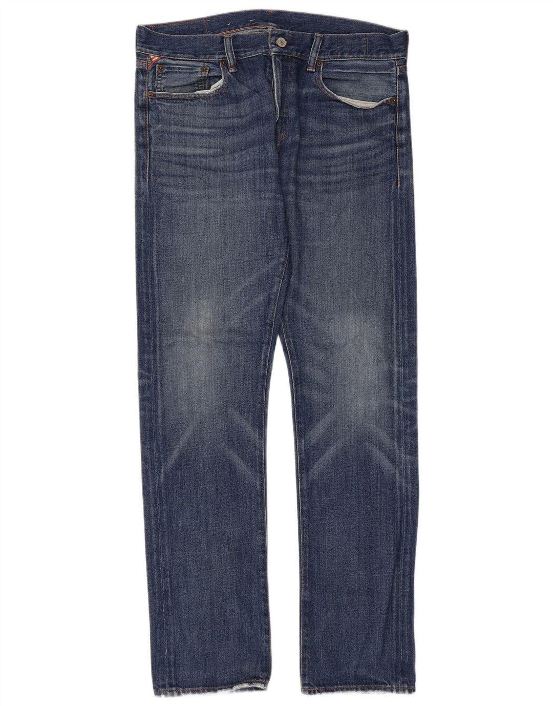 Ralph Lauren Herren Slim Jeans W34 L34 Blaue Baumwolle