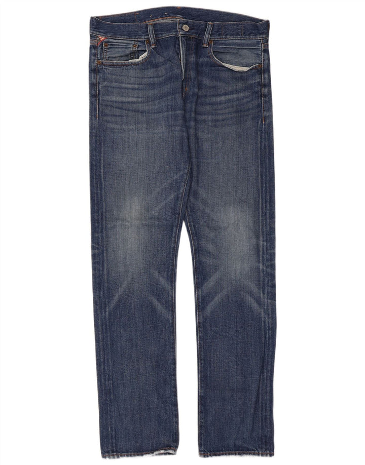 Ralph Lauren Herren Slim Jeans W34 L34 Blaue Baumwolle