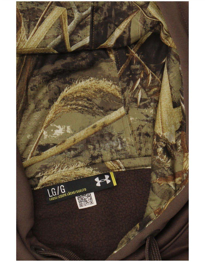 UNDER ARMOUR Herren-Kapuzenpullover mit Grafik, Größe L, Khaki