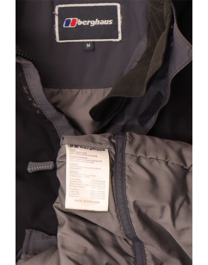 Berghaus Herren-Regenjacke mit Kapuze, UK 38, mittelschwarzes Nylon