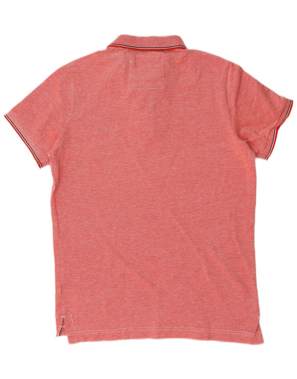 Superdry Herren-Poloshirt, große, rot gesprenkelte Baumwolle
