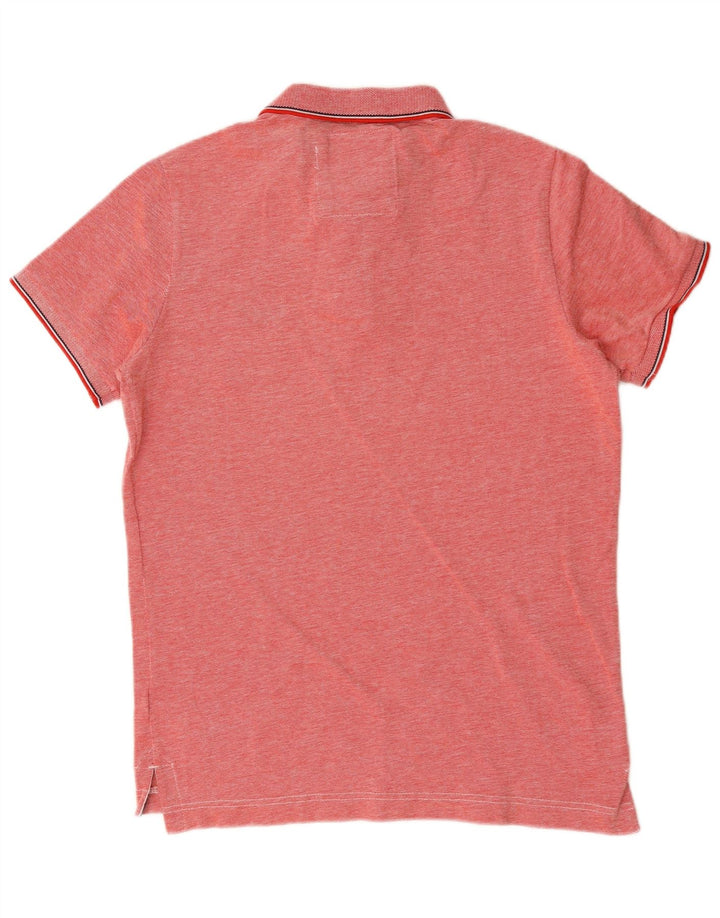 Superdry Herren-Poloshirt, große, rot gesprenkelte Baumwolle