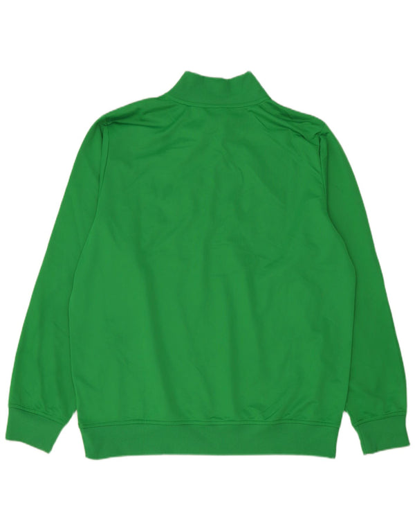 Umbro Herren-Sweatshirt mit grafischem Reißverschluss, Größe L, grün, Polyester