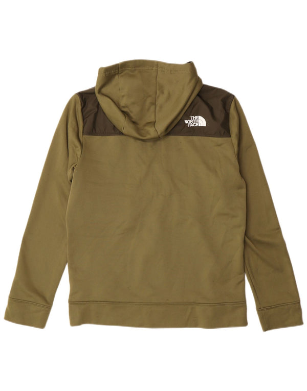 The North Face Jungen-Kapuzenpullover mit Reißverschluss, 14–15 Jahre, XL, Khaki, Farbblock