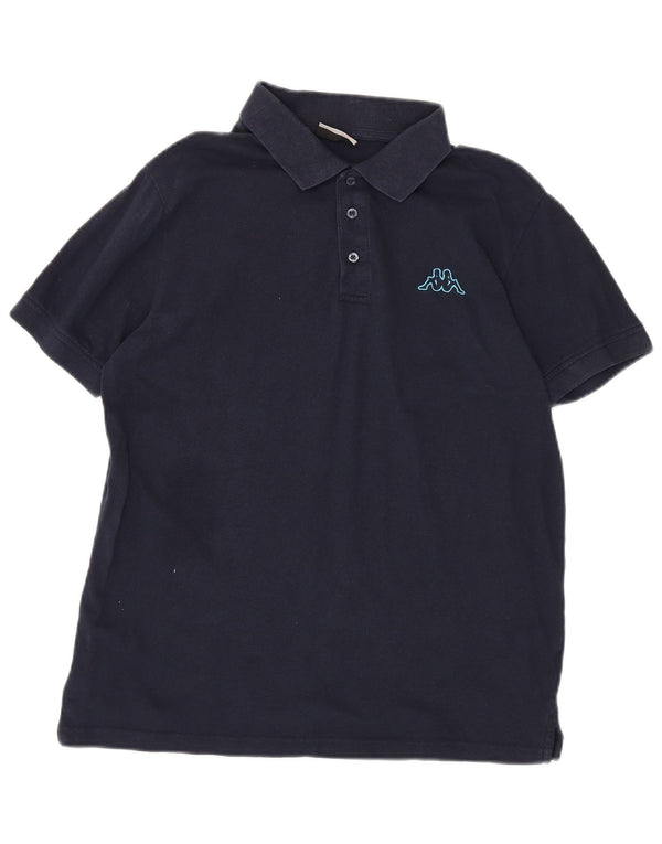 Kappa Herren-Poloshirt, mittelmarineblaue Baumwolle
