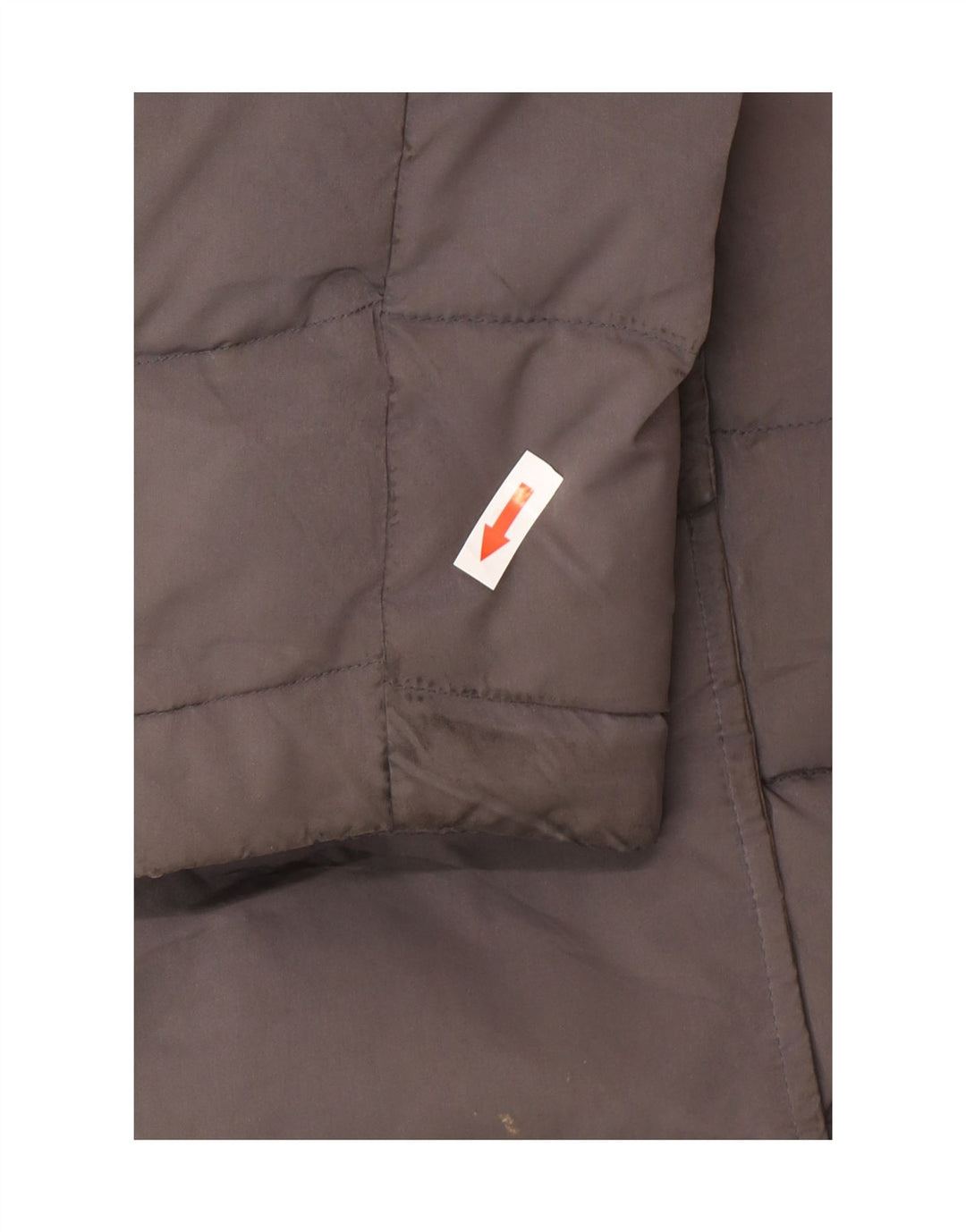 Massimo Dutti Wattierter Damenmantel mit Kapuze, UK 40, Größe L, grau, Polyester