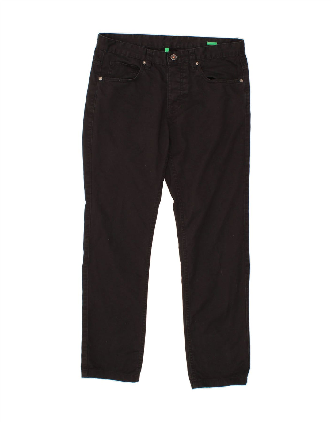 BENETTON Womens Slim Jeans IT 46 Large W32 L28 Black Cotton Vintage Benetton and Second-Hand Benetton from Messina Hembry 