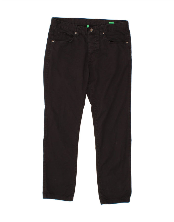 BENETTON Womens Slim Jeans IT 46 Large W32 L28 Black Cotton Vintage Benetton and Second-Hand Benetton from Messina Hembry 